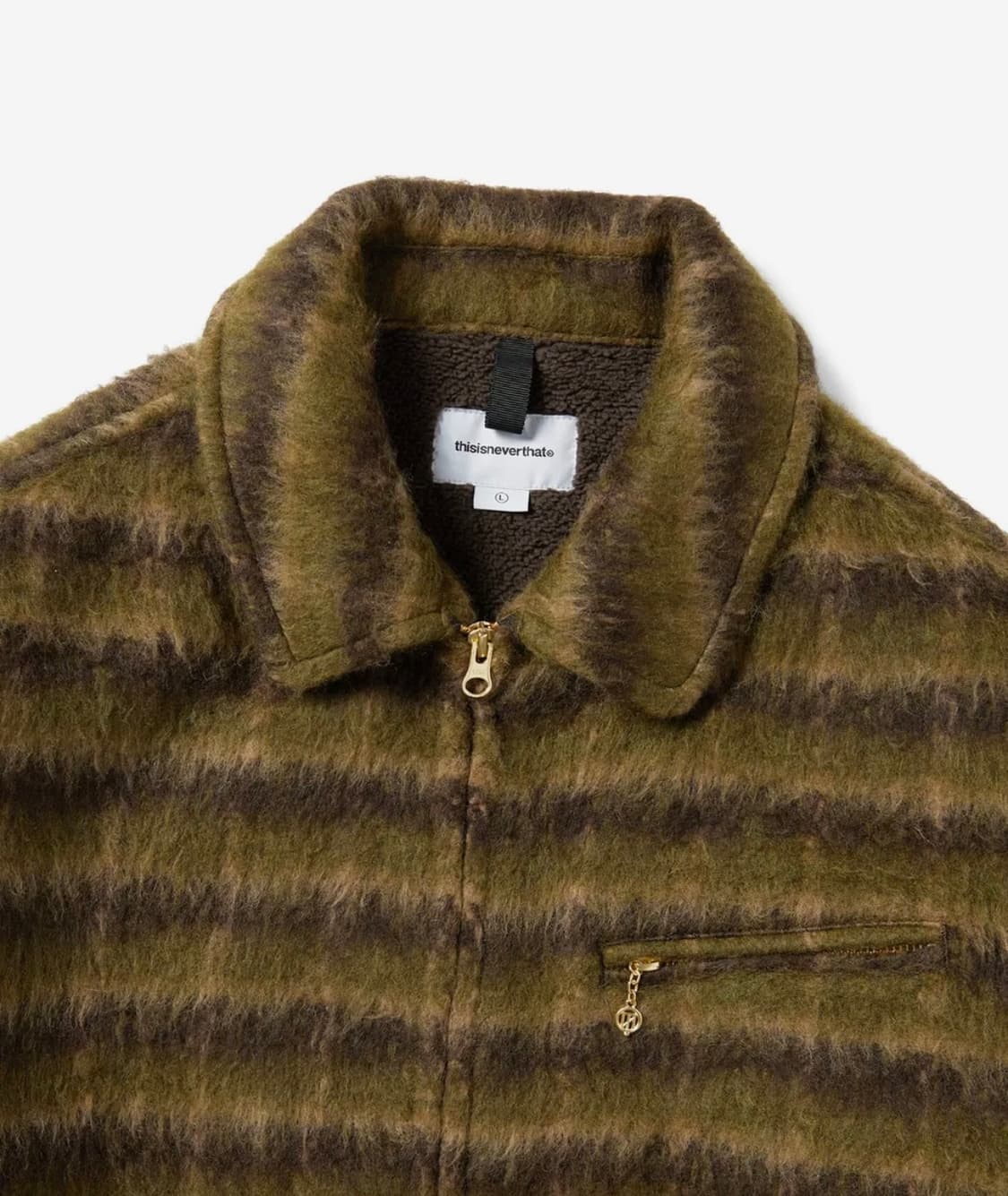 디스이즈네버댓 Brushed Wool Check Jacket Dark  상품이미지2