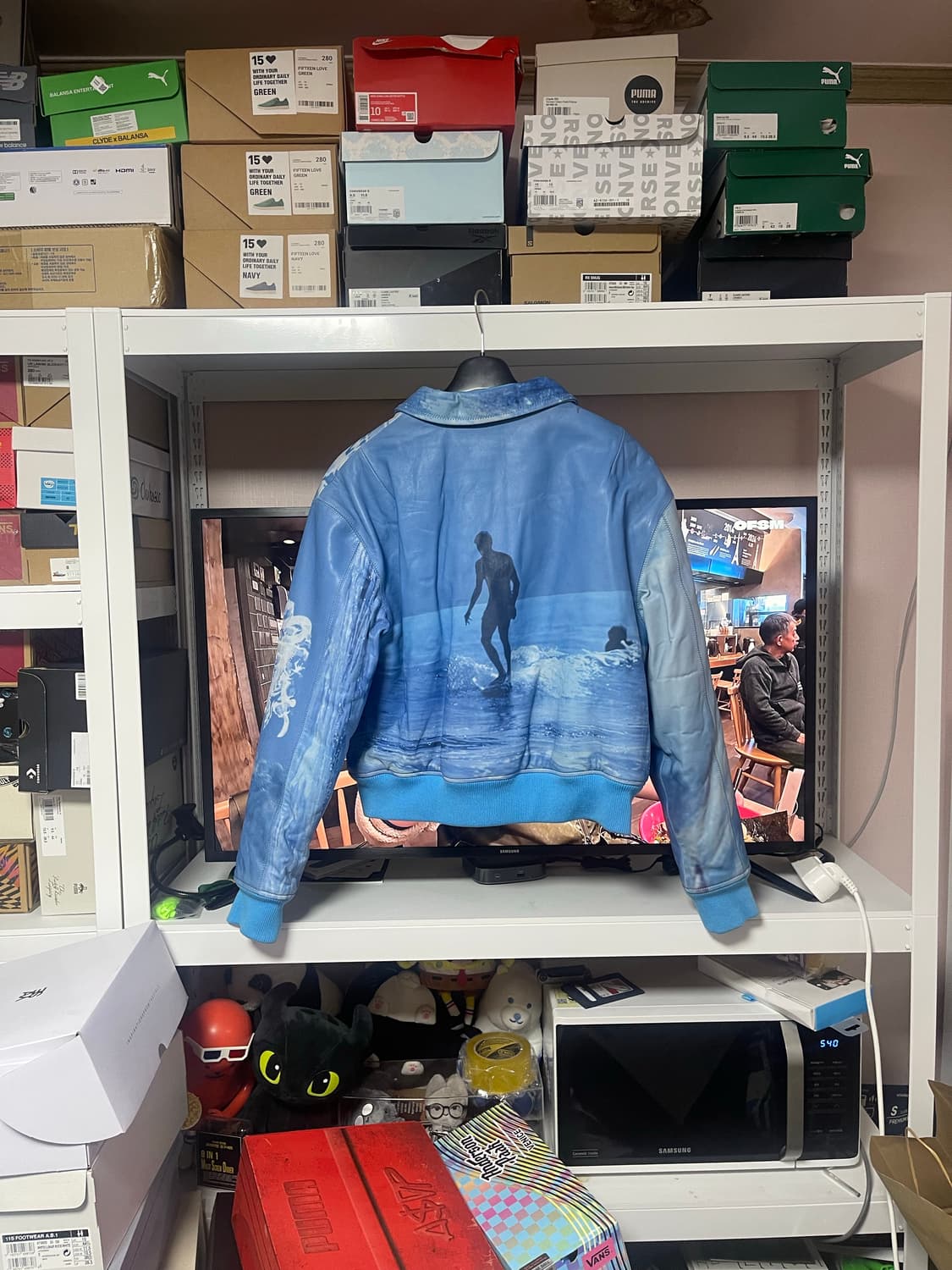 XL) ERL 양가죽 프린팅 자켓 상품이미지3