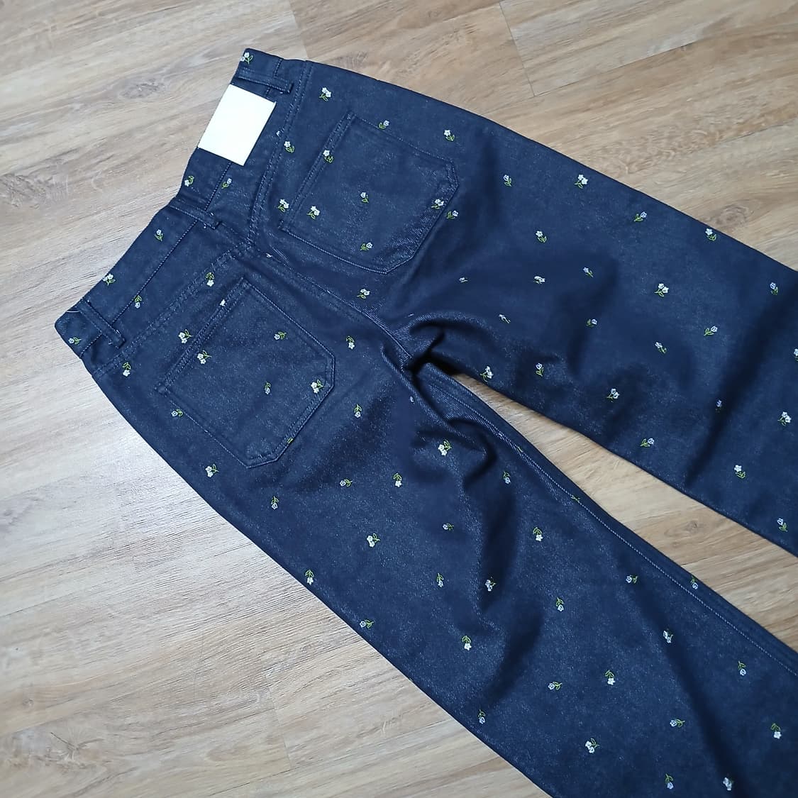 GROVE 차정원 그로브 꽃자수 데님 플라워 청바지 데님진 상품이미지6