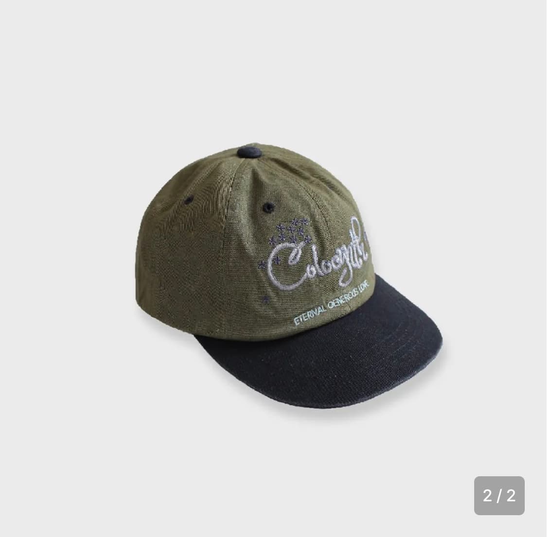 콜로신스 모자 sope cap khaki navy 상품이미지1