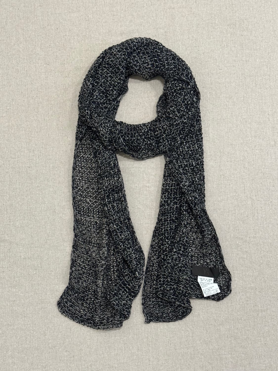 요지야마모토 린넨 그물 머플러 상품이미지1