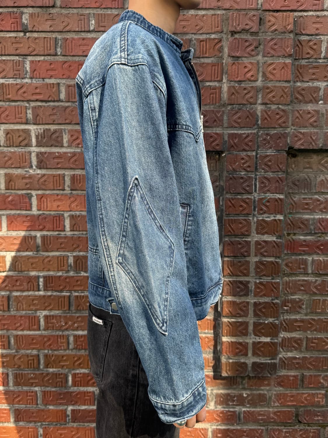 EMAR 스탠드넥 데님 집업 자켓 상품이미지7