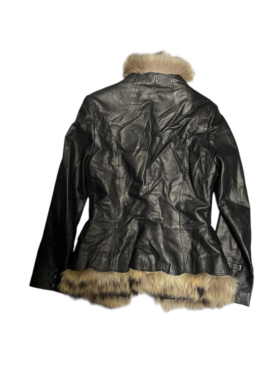 빈티지대장급 리얼레더퍼자켓 락시크다크웨어펑크히피니혼진오네갸루그런지페어리 상품이미지9