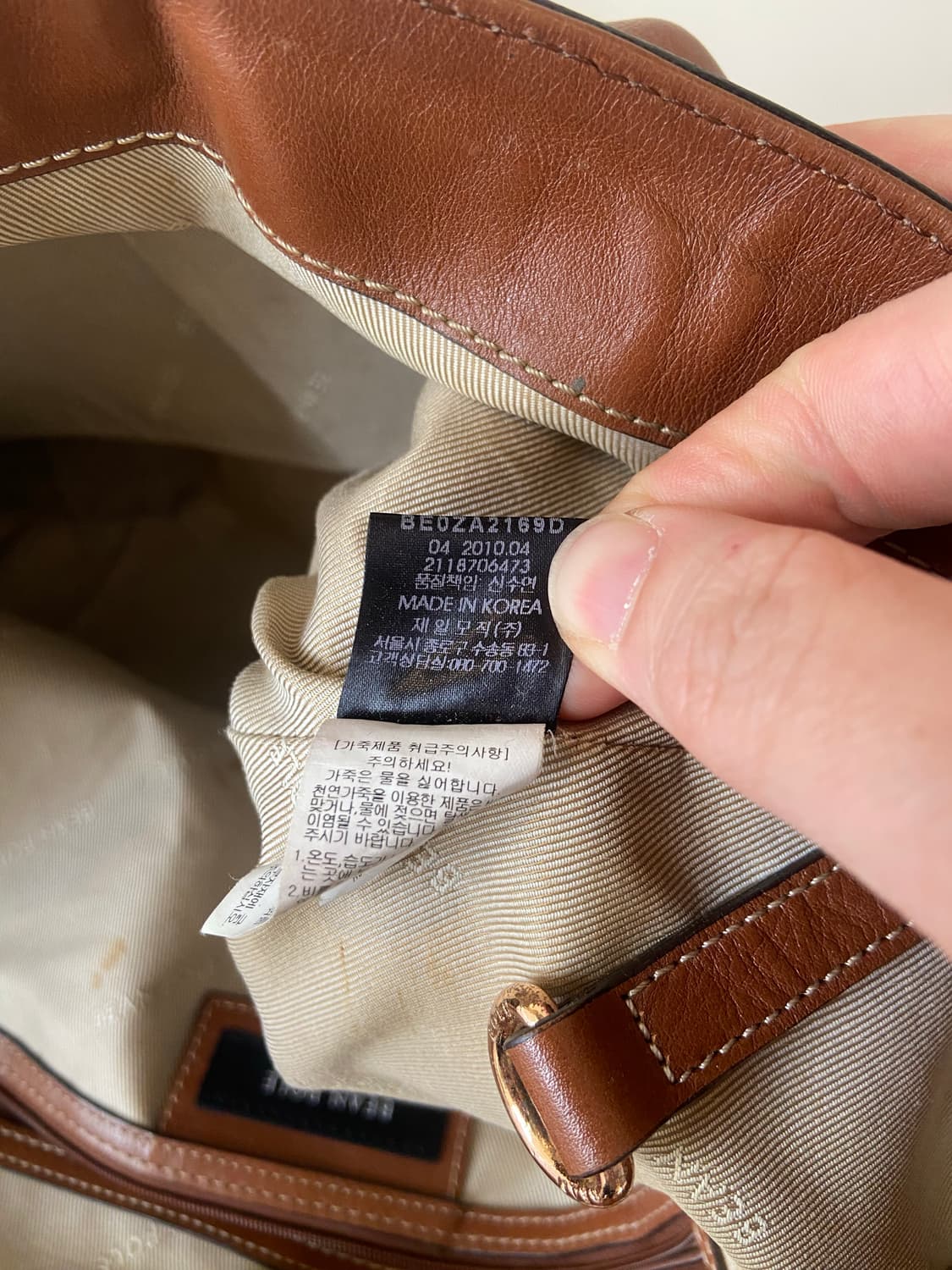 빈폴 가죽 숄더백 토트백 상품이미지10