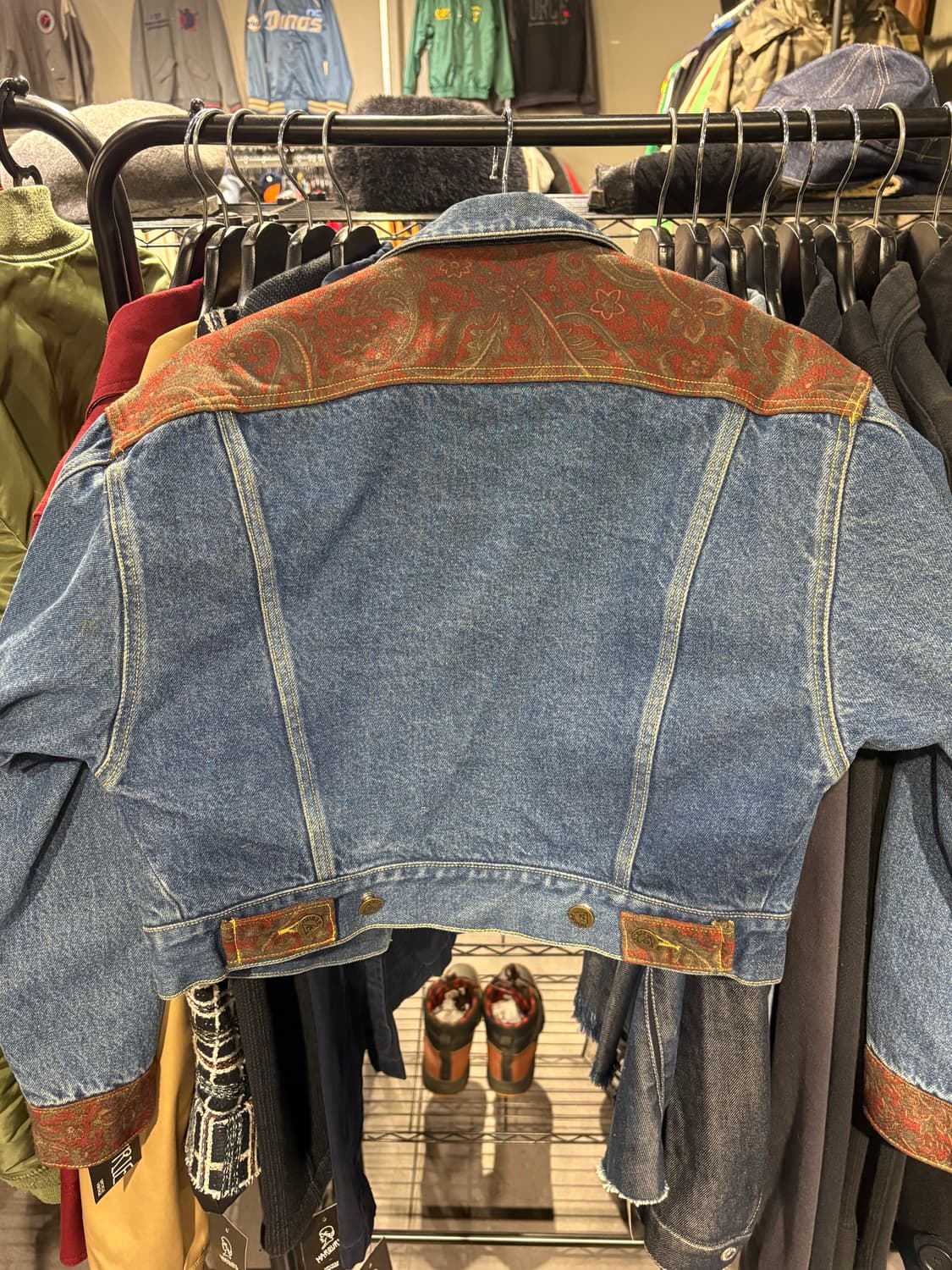 조르주 마르시아노 게스 80s 진청 브라운 플라워패턴 TYPE3 3세대  상품이미지5