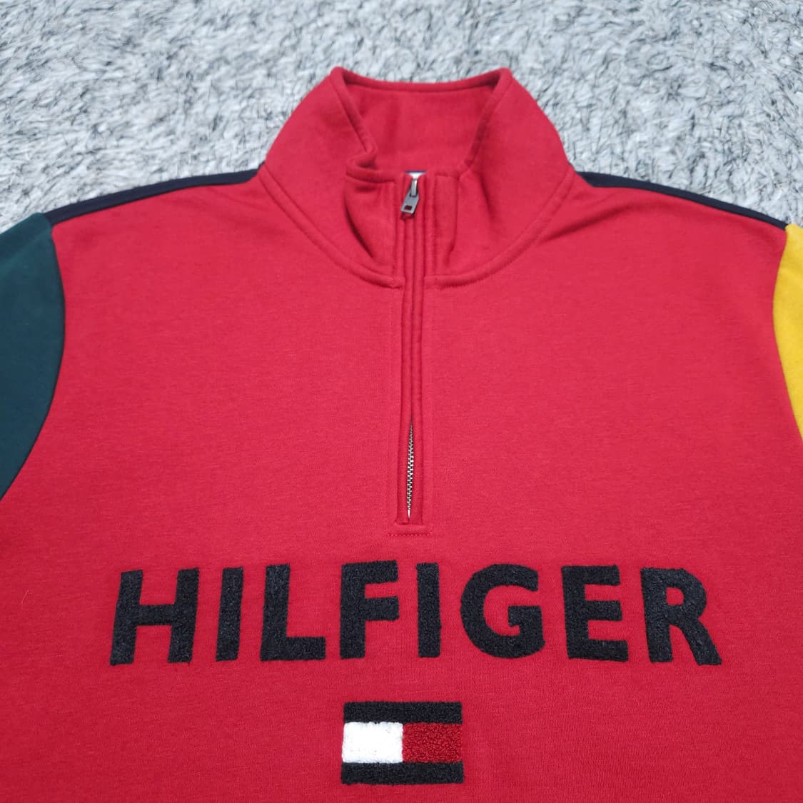 타미힐피거) L 남자 플리스하프집업 기모반집업니트 / 왕눈이샵 상품이미지3