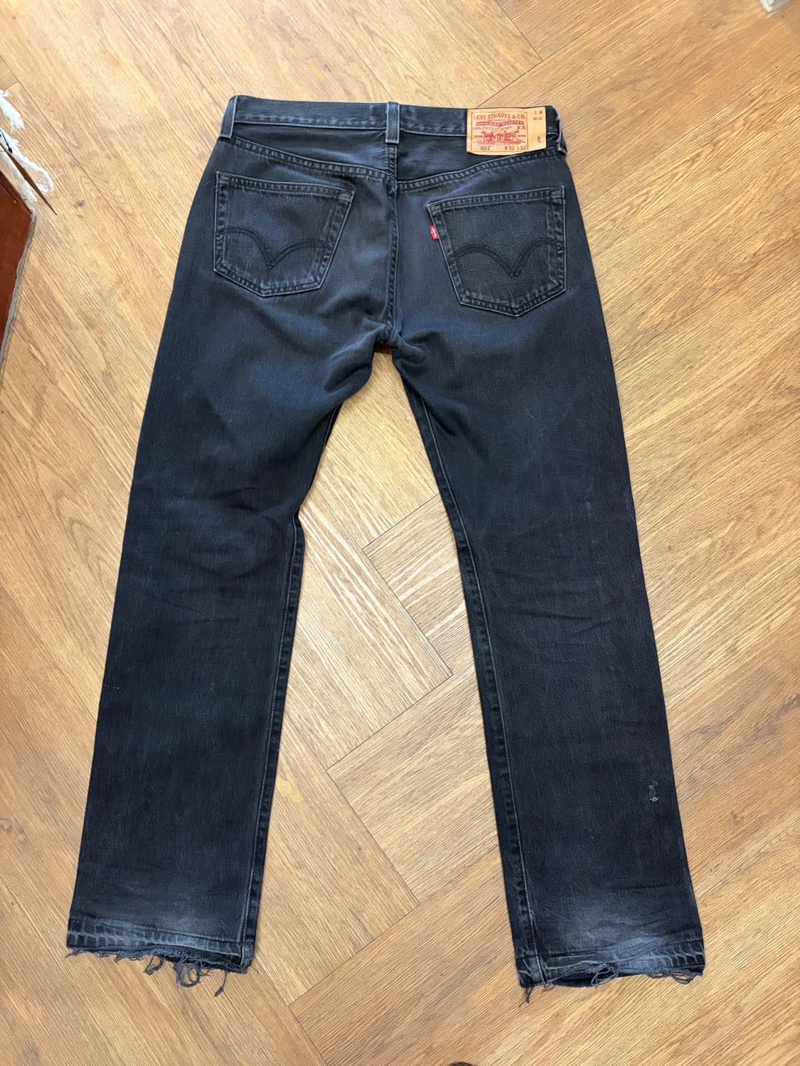 N245. 리바이스501 블랙진 데님팬츠 청바지 상품이미지3