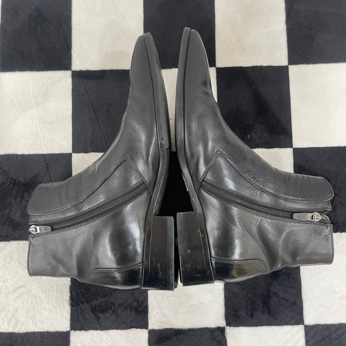 발렌시아가 레더 앵클 부츠 260mm 상품이미지5