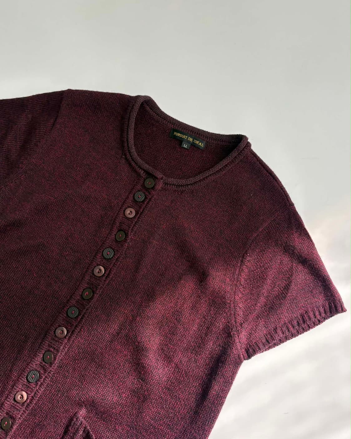 [L] Pursuit de Ideal 일본 빈티지 하프 니트 가디건 상품이미지1