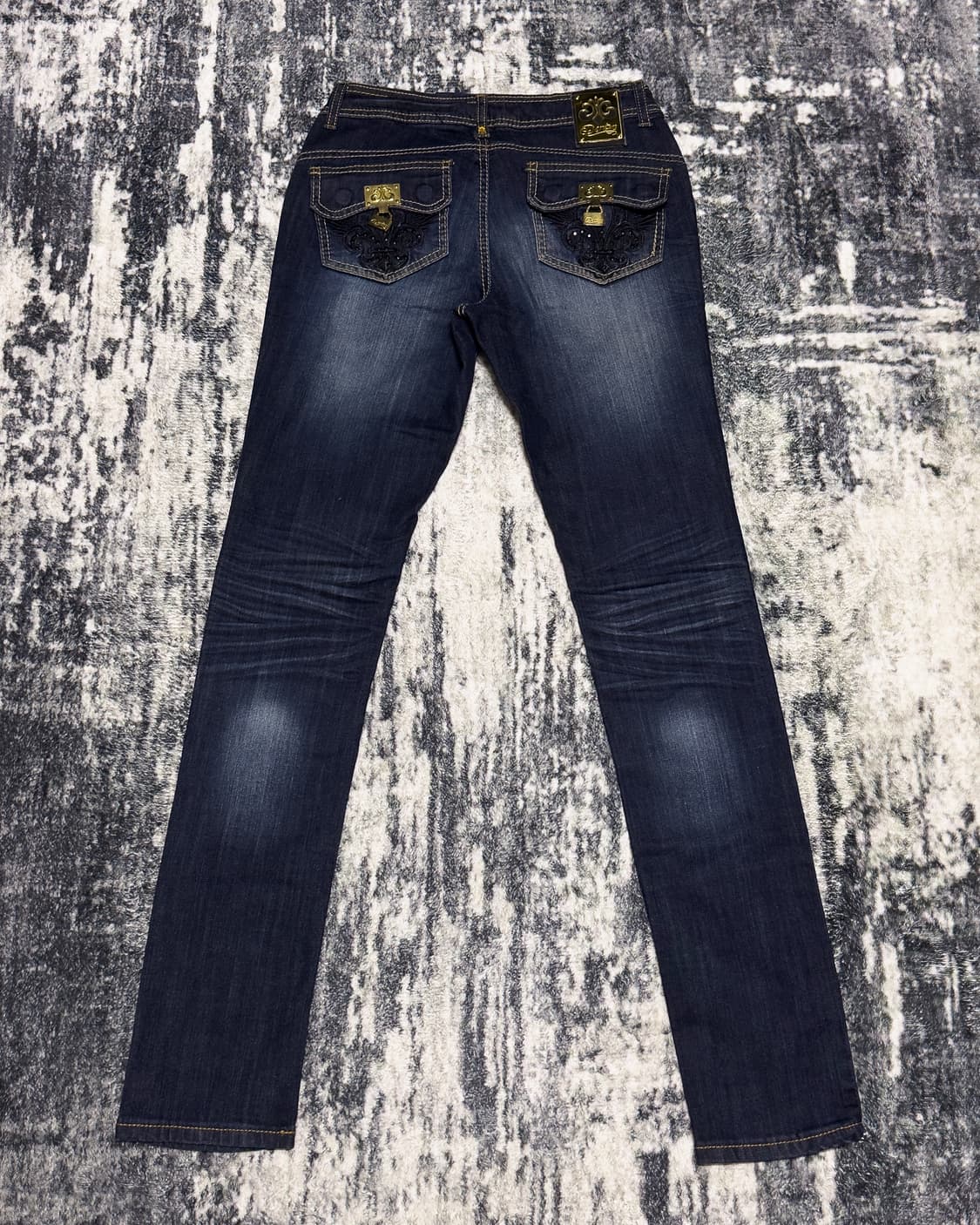 {Dereon} Gold Hardware Skinny Jeans  상품이미지2