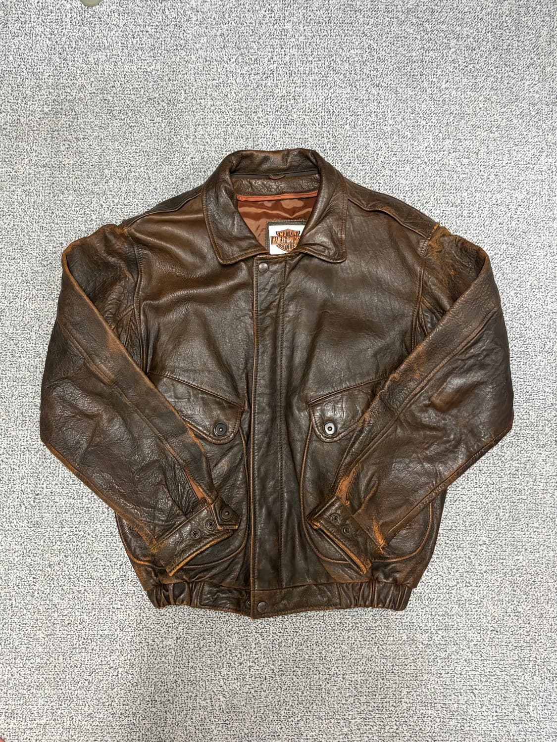 할리데이비슨 가죽자켓 / 퍼 내피 탈부착 상품이미지1