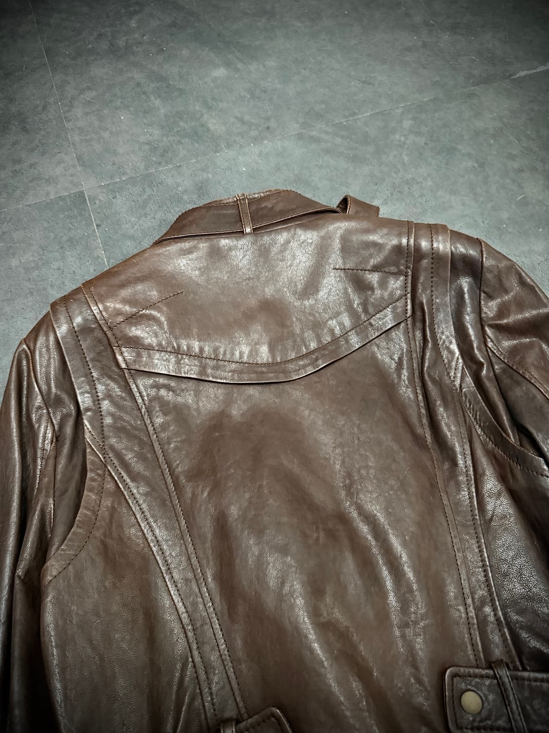 Real leather jacket 상품이미지6