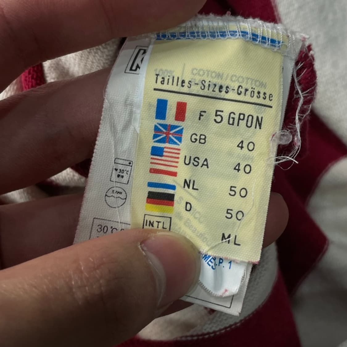 95 세인트제임스 단가라 긴팔 티셔츠 상품이미지4