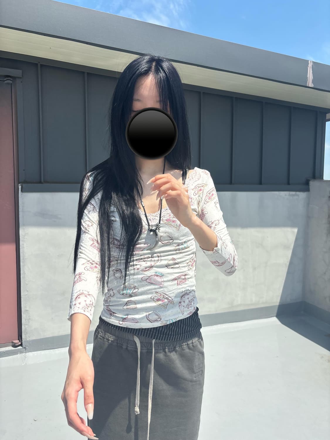 (Vintage)티타임 레이스 티셔츠 상품이미지1