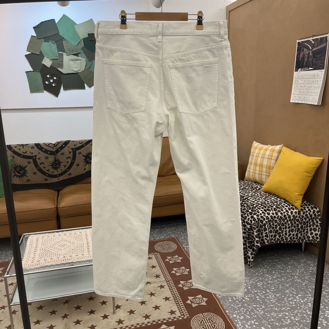 JW 앤더슨X유니클로 모던 캐주얼 크림 코튼팬츠 30인치 C10043 상품이미지4