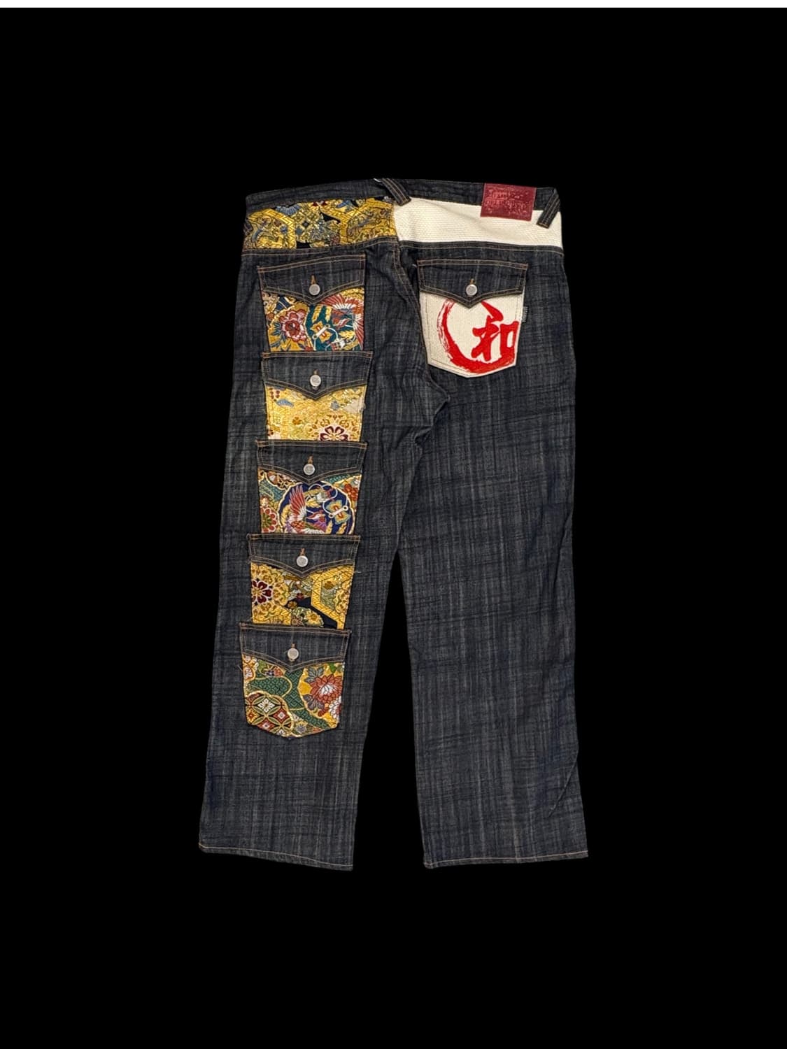 주비나일 델링퀀트 기모노 패치워크 데님 상품이미지1