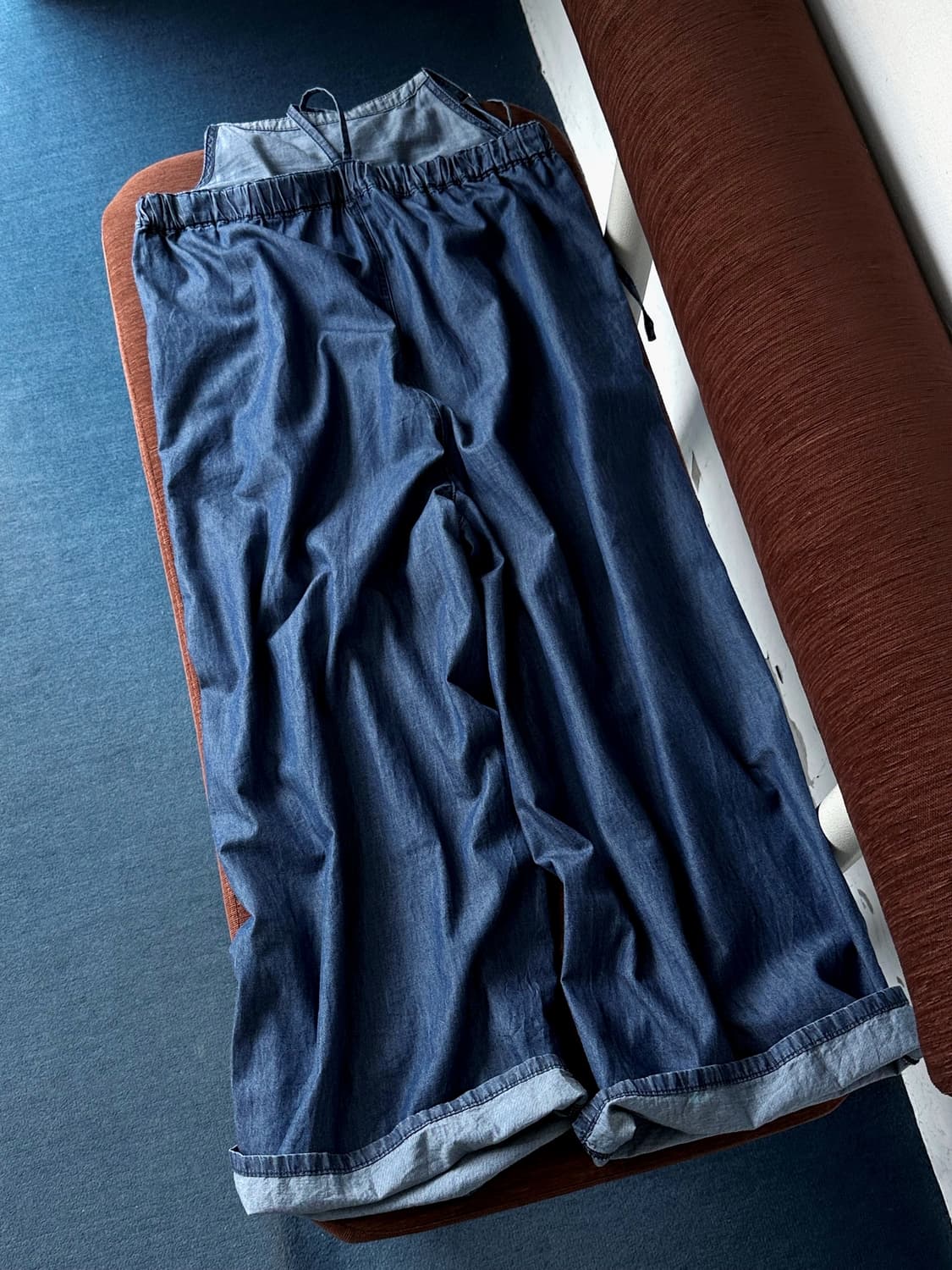 2way design easy overall denim 상품이미지5