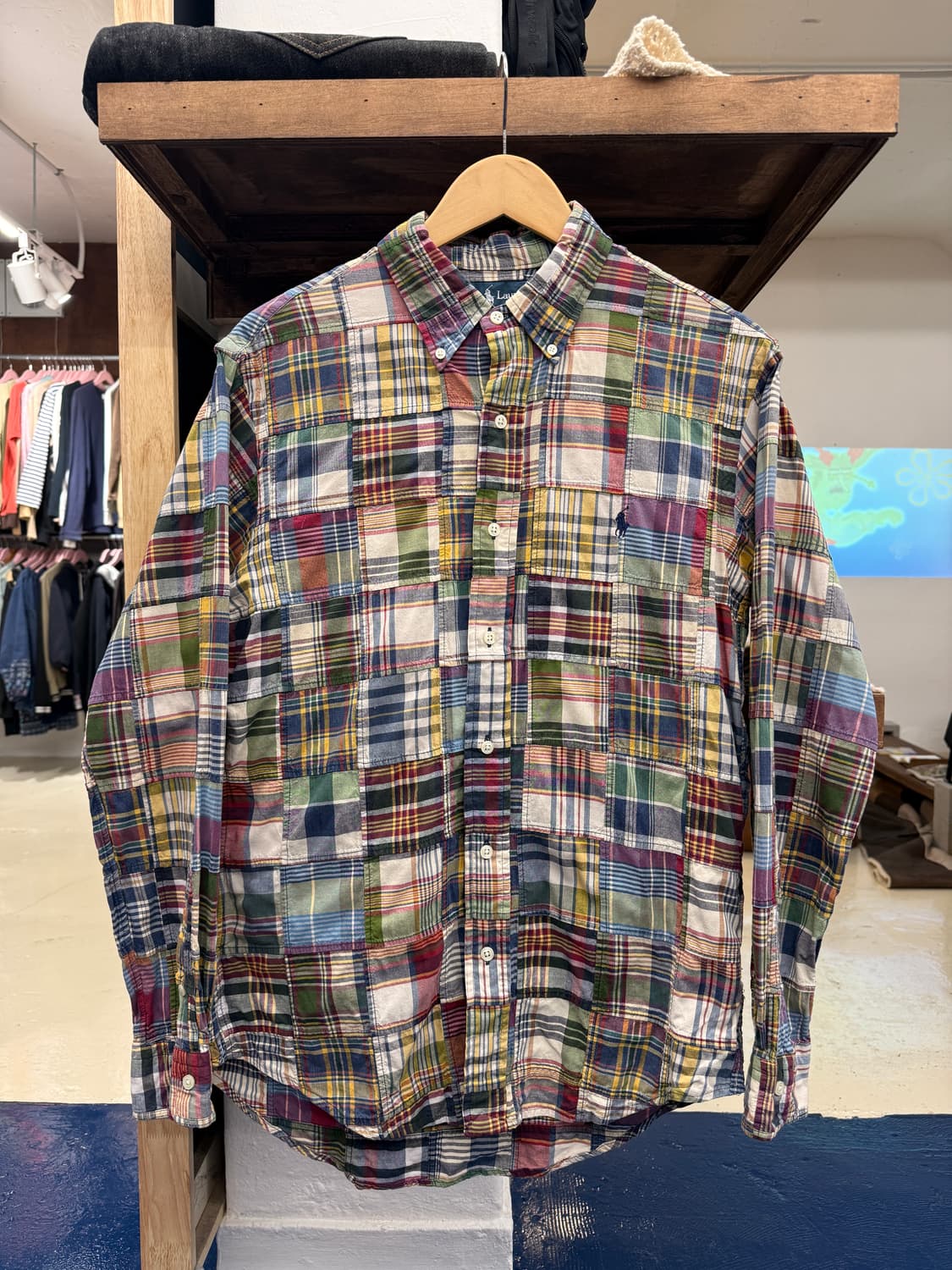 PRL 폴로 랄프로렌 마드라스 체크 셔츠 상품이미지5