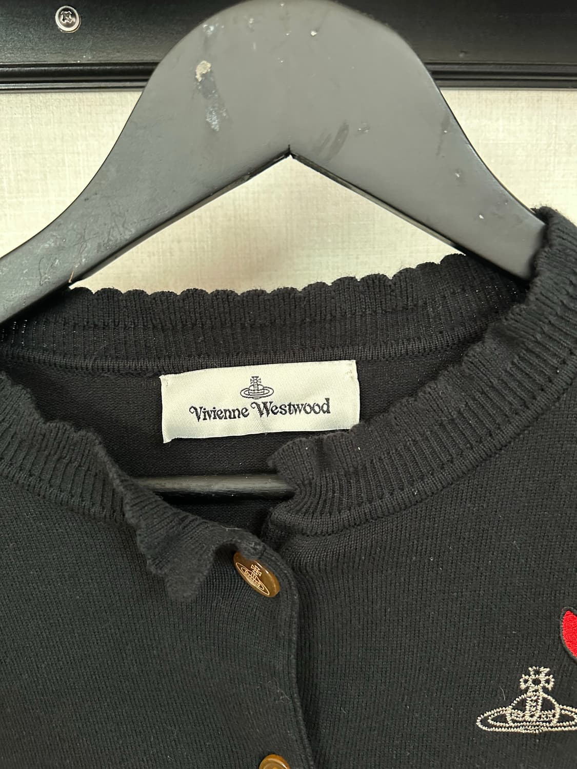 비비안 웨스트우드 하트 가디건 S 22FW 상품이미지4