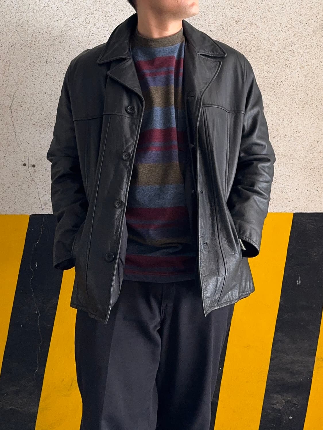 00s Guess Leather Jacket 상품이미지1