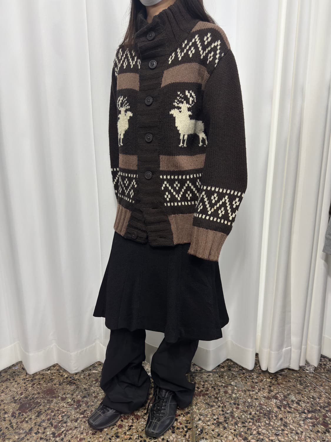 canadian sweater brown cardigan 상품이미지4