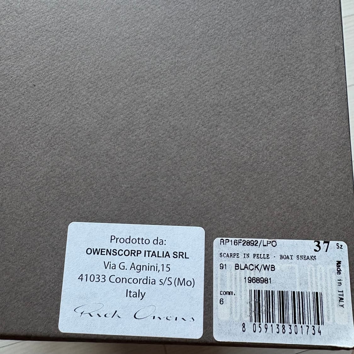 릭오웬스 라몬즈 로우 lpo 37 상품이미지5