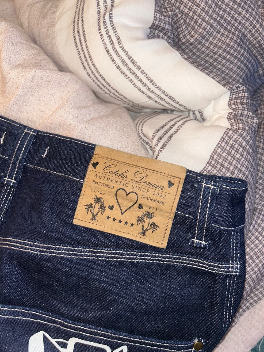 카치스 스타 데님 팬츠 / 래퍼 바지 / 이영지 바지 상품이미지3