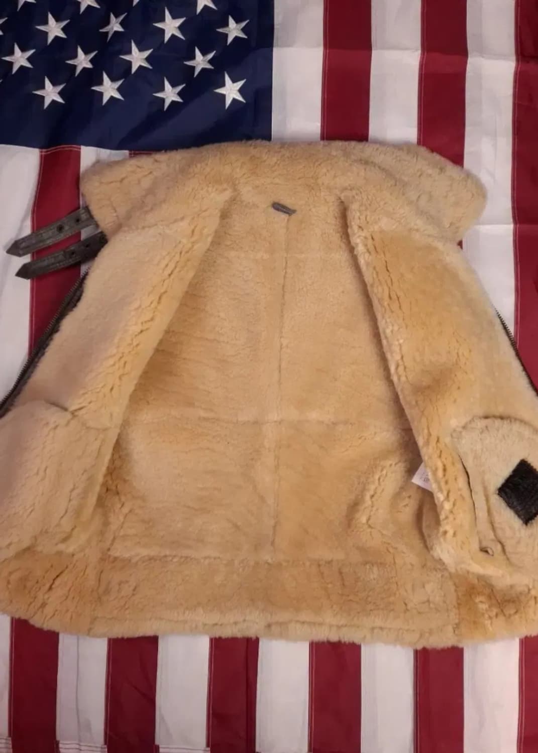 미공군 B-3 TYPE 리얼레더 항공 폭격기 무스탕 베스트 상품이미지9