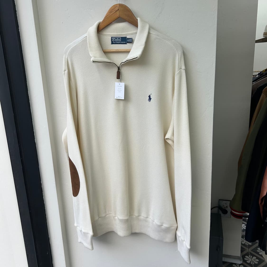 16277 - 폴로 랄프로렌 화이트 반집업 니트 상품이미지2