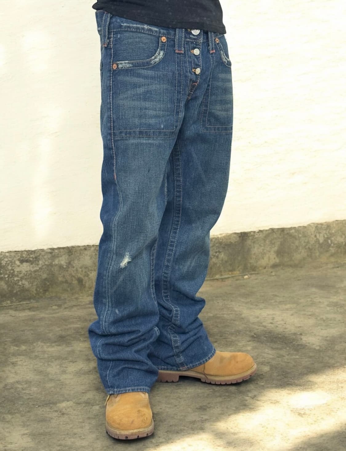 트루릴리전 플레어 토니 부츠컷 데님 팬츠 상품이미지1