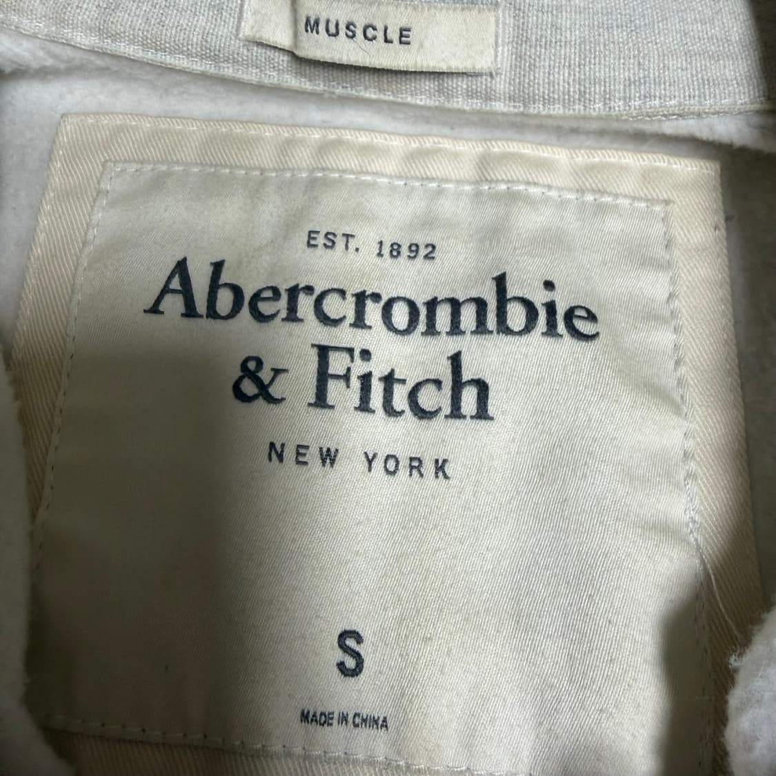 아베크롬비 베이지 후드집업 s 상품이미지3