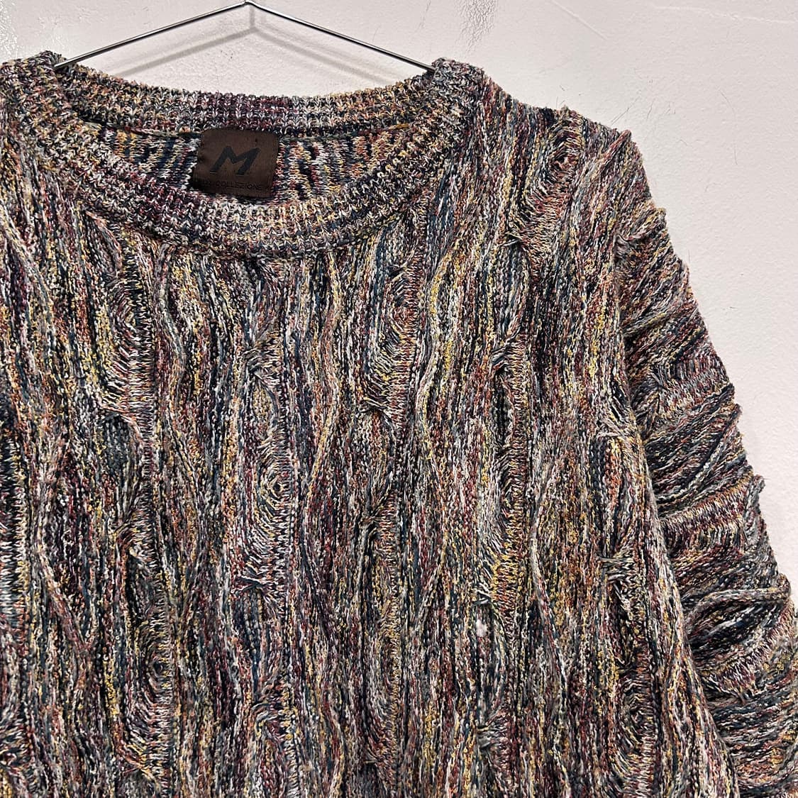 미르 콜레찌오니 믹스드 컬러 케이블 니트 상품이미지1