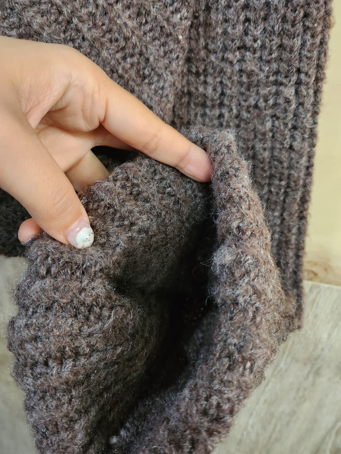 550) 여성 브이넥 니트 상품이미지4