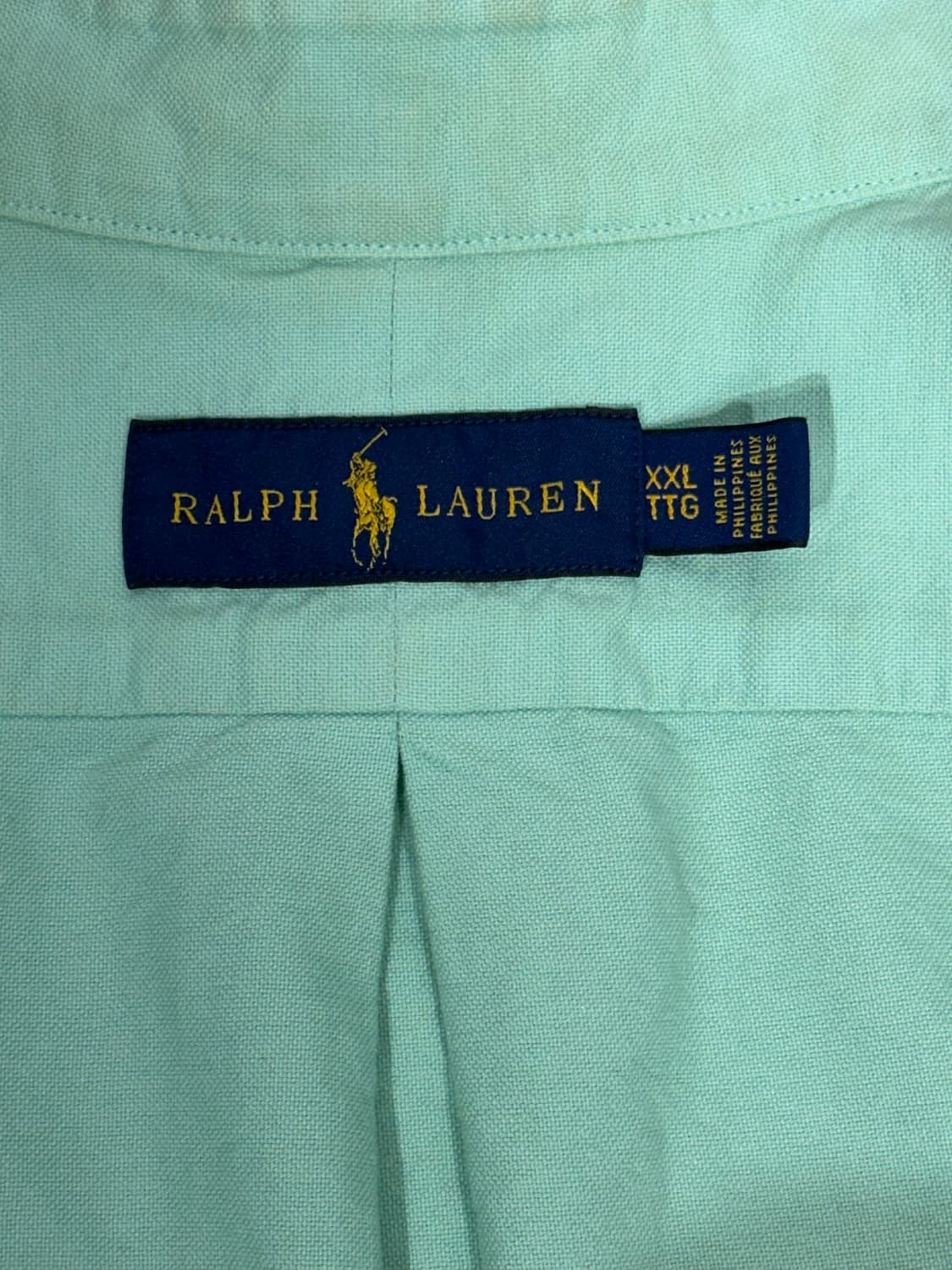 랄프 로렌 민트 신형 솔리드 단색 오버핏 셔츠 XXL 상품이미지6