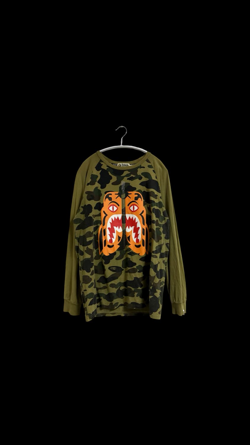 베이프 타이거 녹계 롱슬리브 상품이미지1