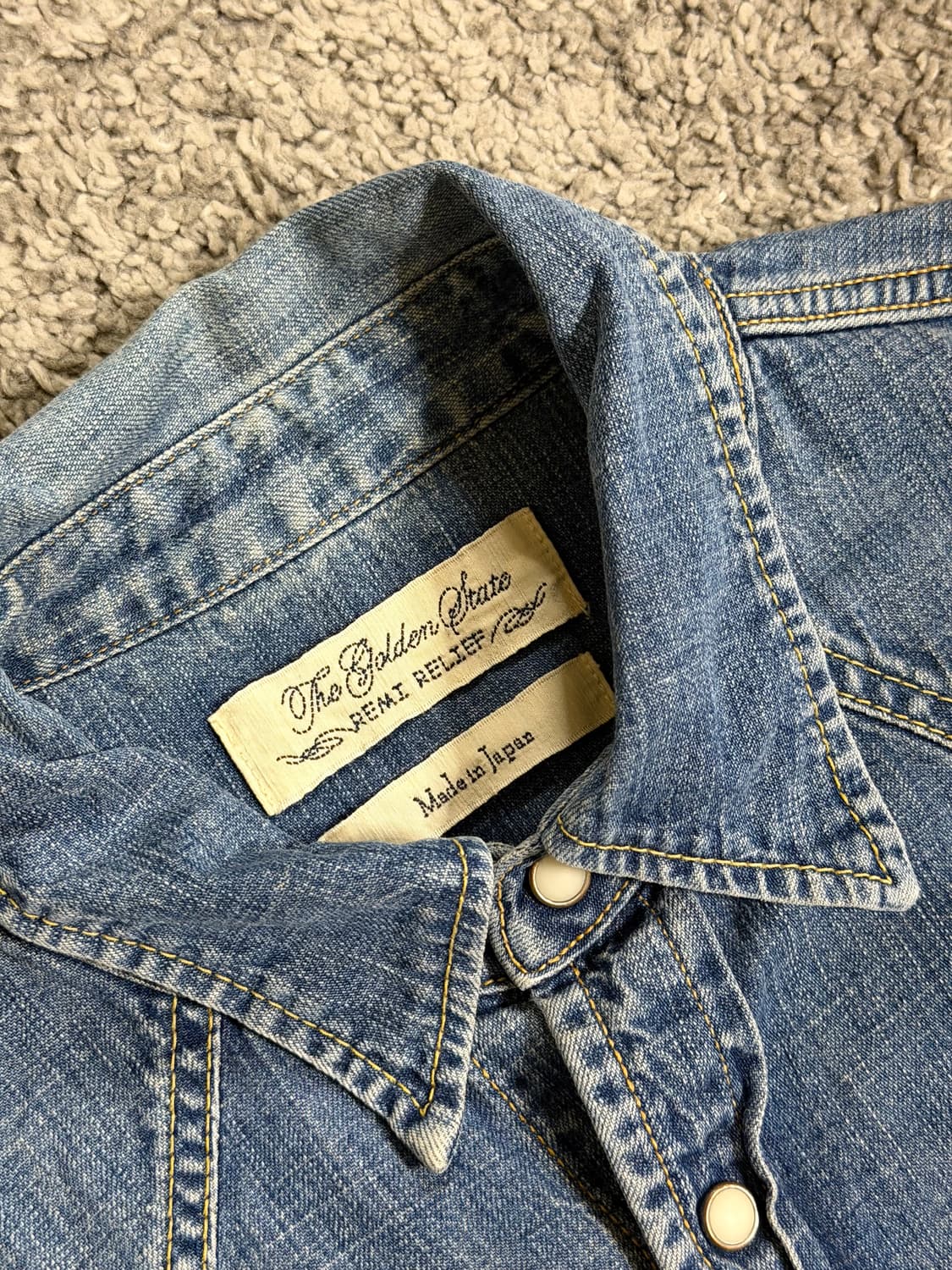 레미 릴리프 웨스턴 데님 셔츠 상품이미지7