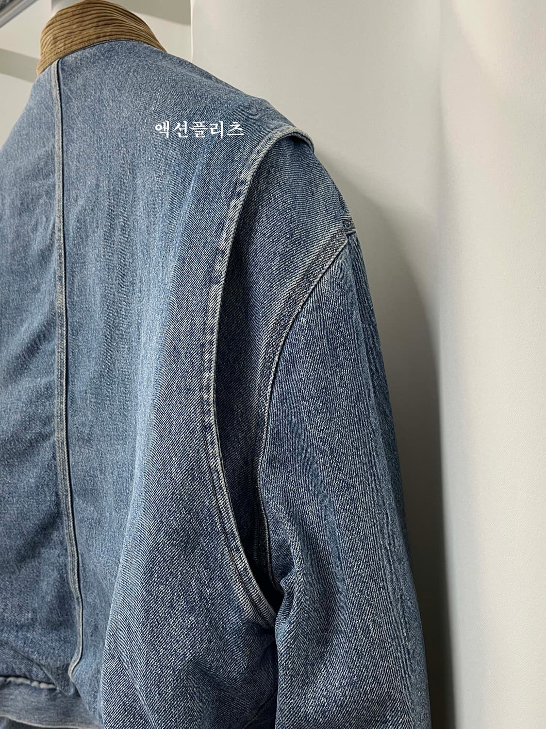 80's 폴로 랄프로렌 usa 덩가리 코듀로이 블랭킷 데님 트러커 자켓 상품이미지6