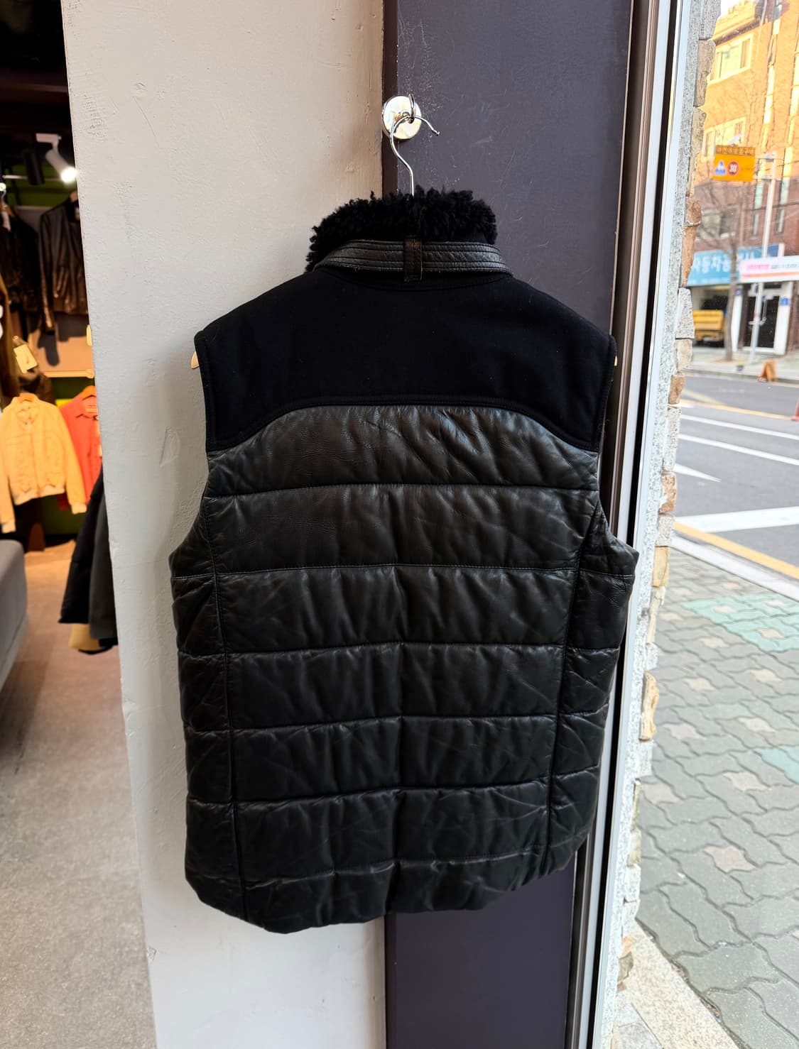 .S/ 닐바렛 리얼 양가죽 무스탕 패딩 베스트 상품이미지6