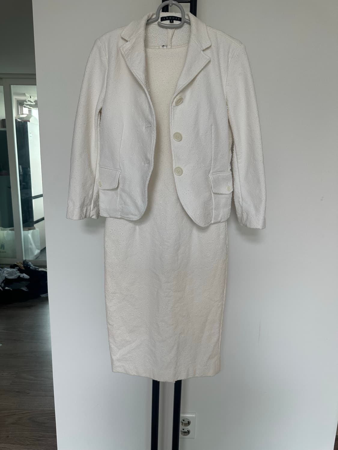 theory 띠어리  여성  입술넥 원피스 자켓 set-2사이즈 상품이미지3