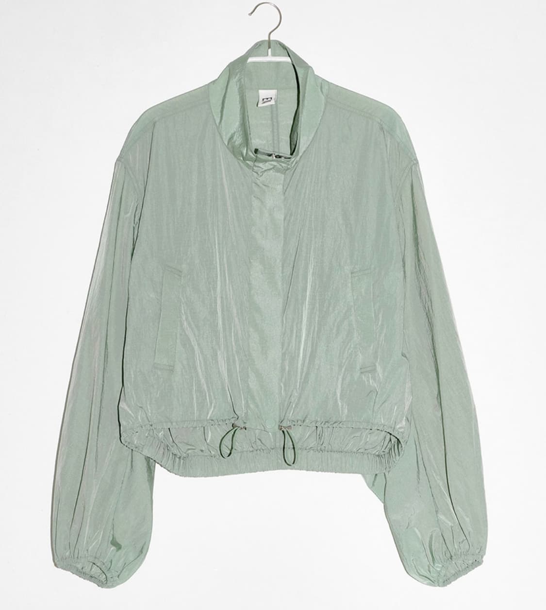 enor NYLON GLOSSY WIND JUMPER GREEN 상품이미지1