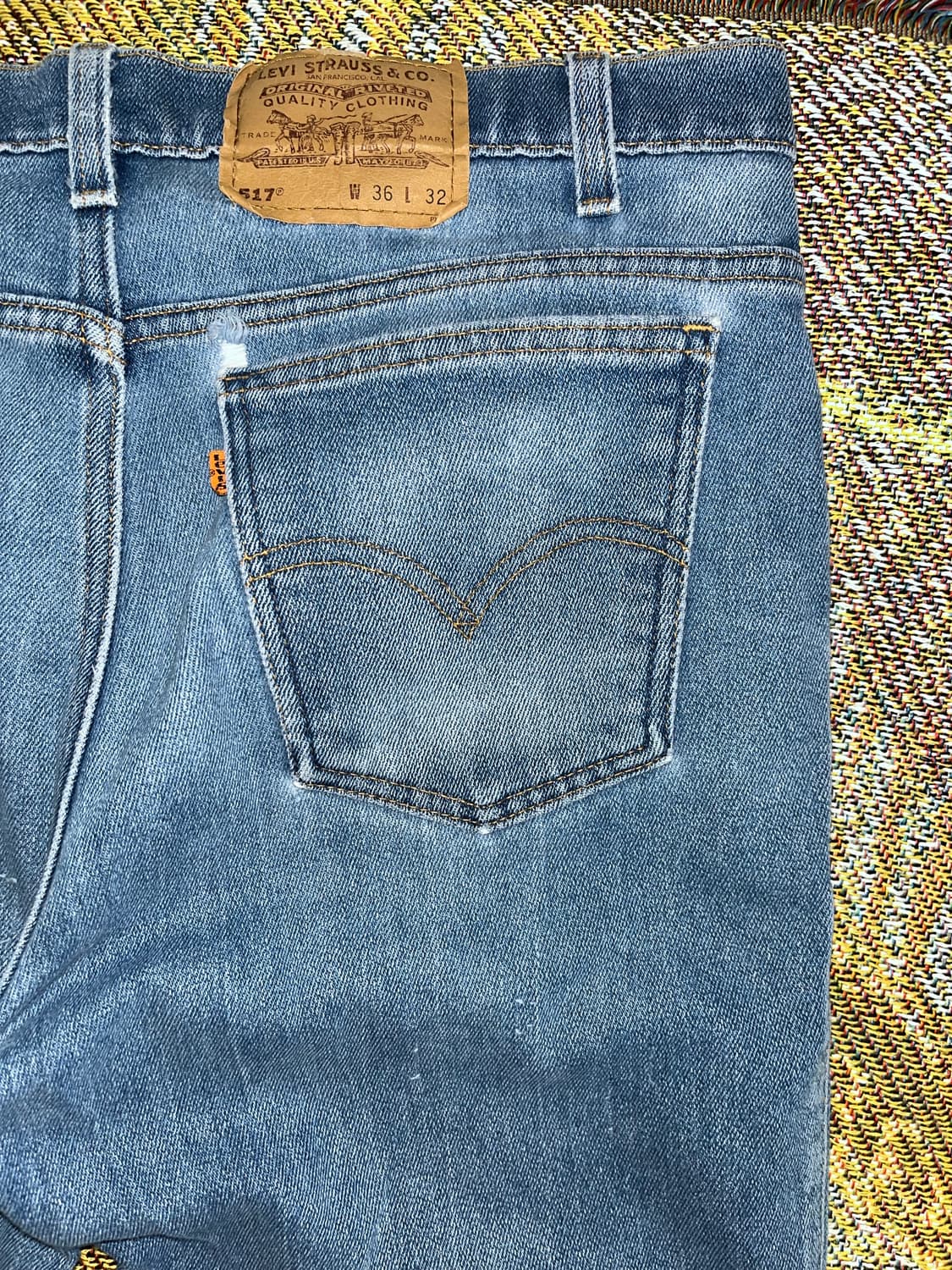 90s 리바이스 made in usa 오렌지탭 36 32 상품이미지5
