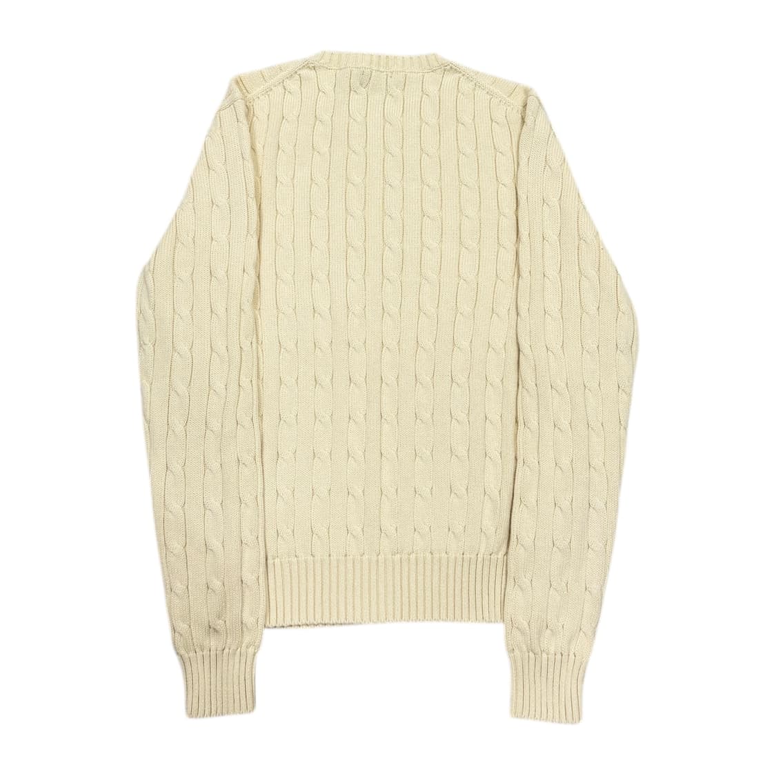폴로 랄프로렌 신형 케이블 꽈배기 니트 아이보리 L 상품이미지3