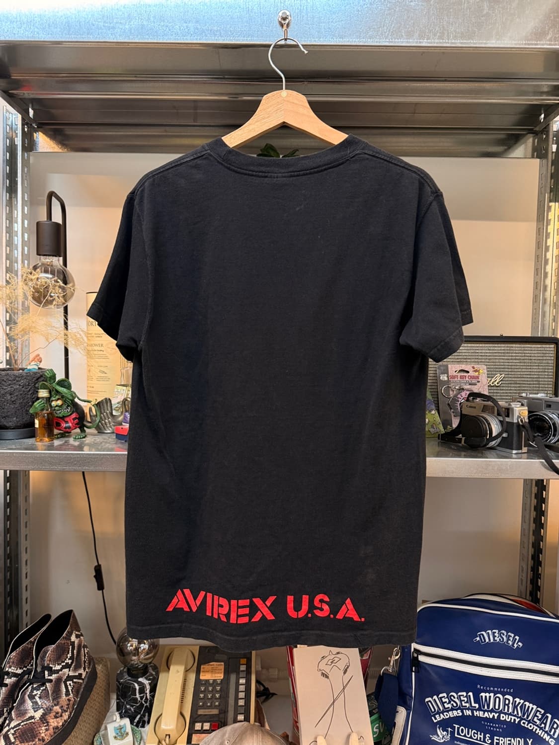 아비렉스 밀리터리 그래픽 티셔츠 M USA 상품이미지5