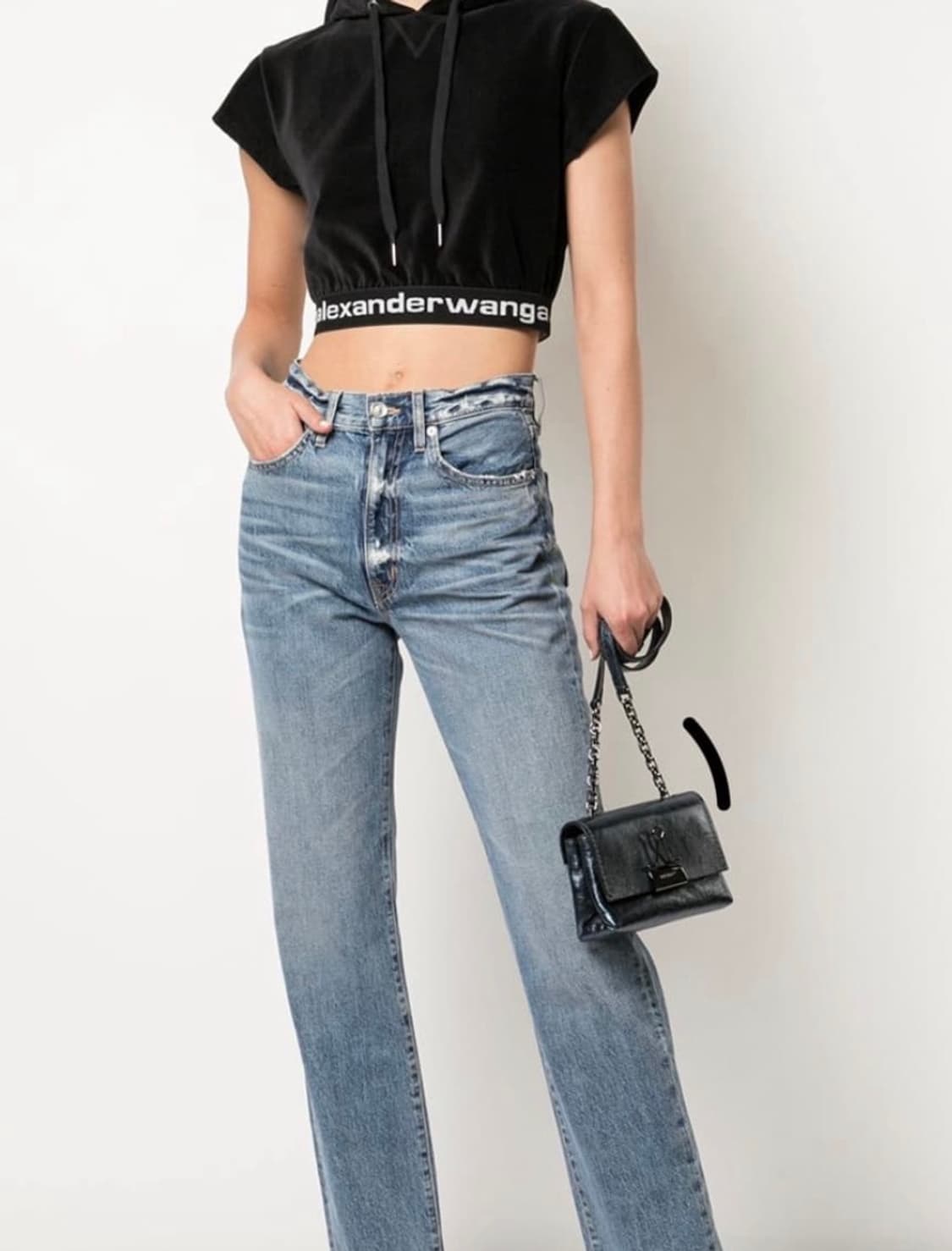 알렉산더왕 크롭탑 후디 S 상품이미지3