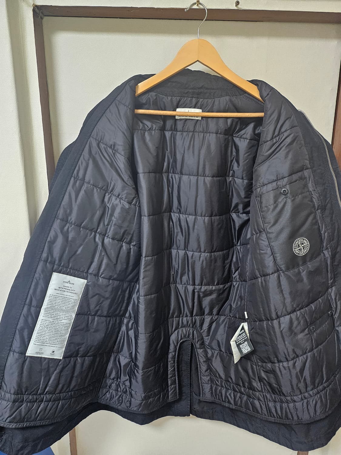 스톤아일랜드  다비드 tc 프리마로프트 패딩자켓  블랙 xl 상품이미지9