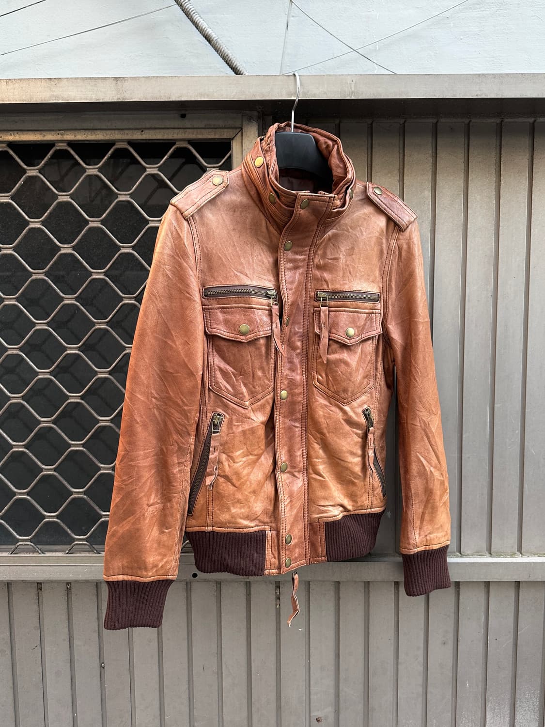 House of Blues sheepskin leather stud bl 상품이미지3