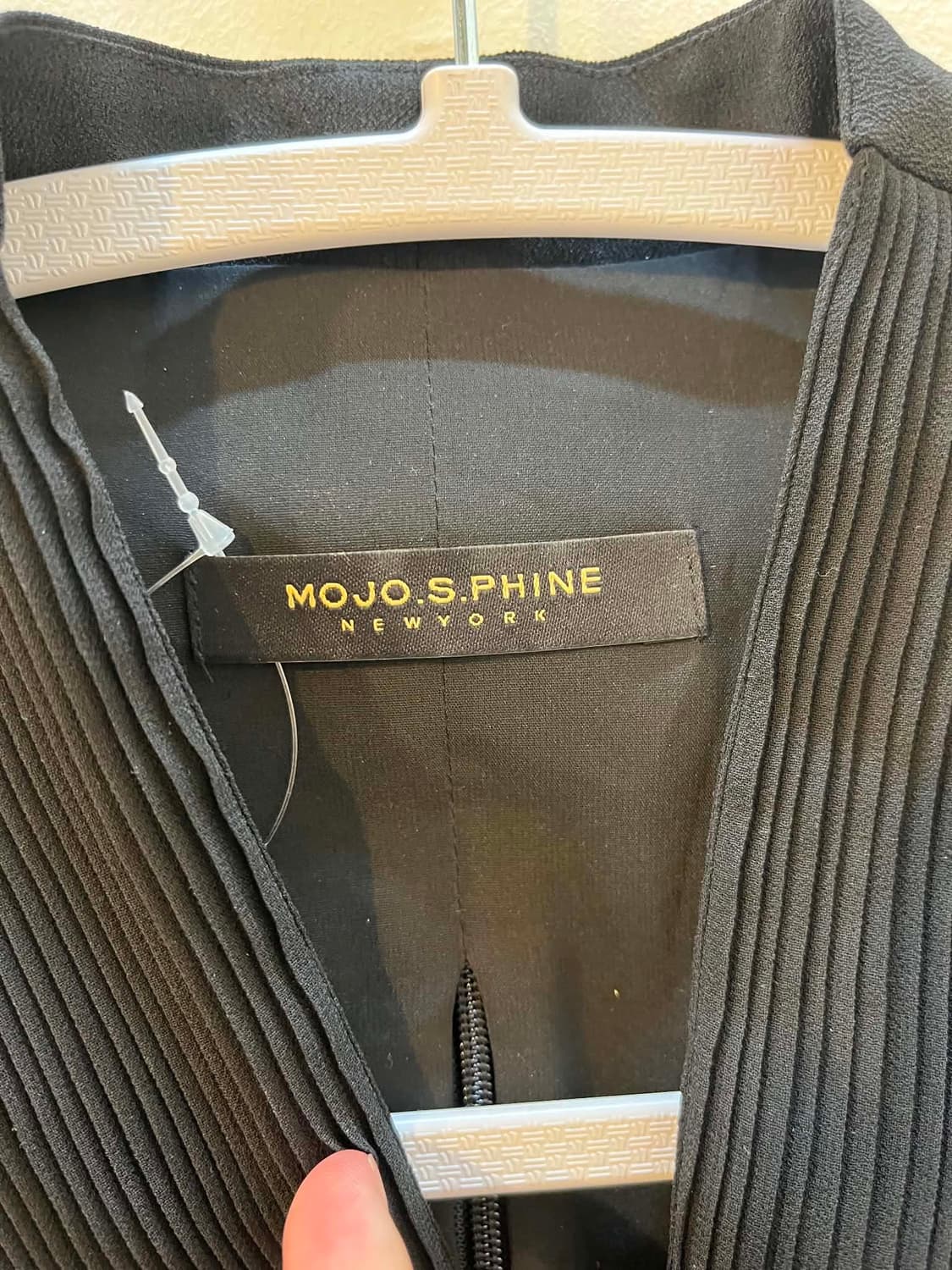 모조에스핀 블랙 랩 블라우스 셔츠 상품이미지3