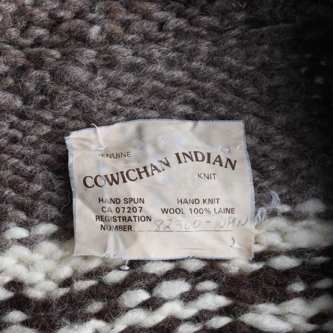 코위찬 인디언 울 100% 핸드메이드 니트자켓 상품이미지5