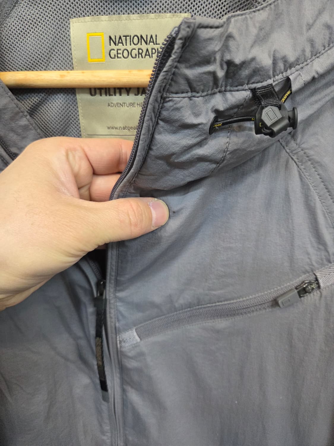 내셔널지오그래픽 펄랙스 벤틸 메쉬 바람막이 후드자켓 xl 상품이미지9