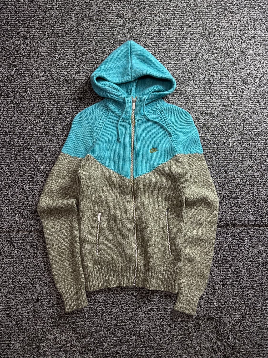 00s 나이키 퓨추라 윈드러너 배색 니트 집업 2704 상품이미지2